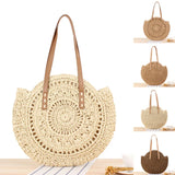 Grandma Aesthetic Woven Beach Shoulder Bag