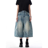 Vintage High Waist Cargo Jort
