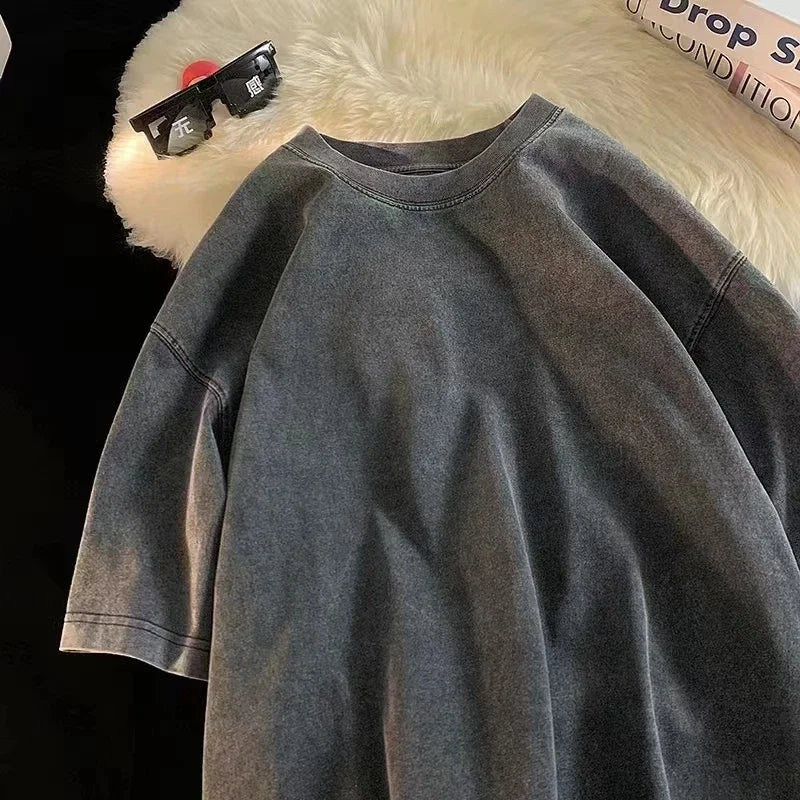 Vintage Acid Washed Oversized Y2K T-Shirt