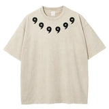 Retro Washed Dotted Graphic T-Shirt