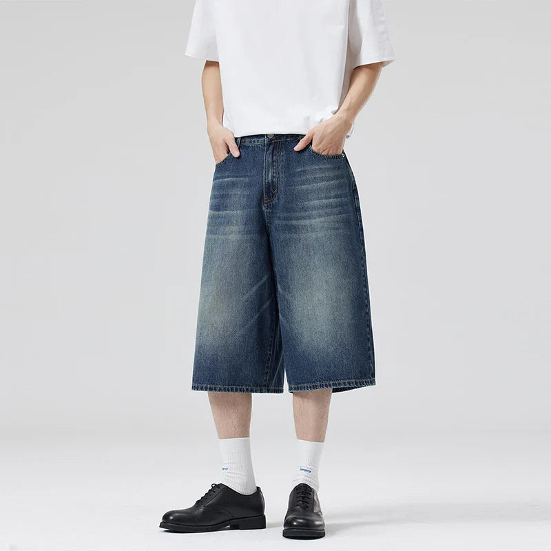 Casual Vintage Loose Denim Short