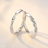 Vintage Shiny Sterling Couple Ring
