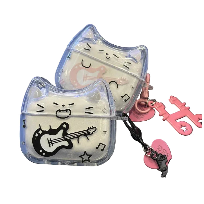 Funny Cartoon Guitar Protective Airpods Case