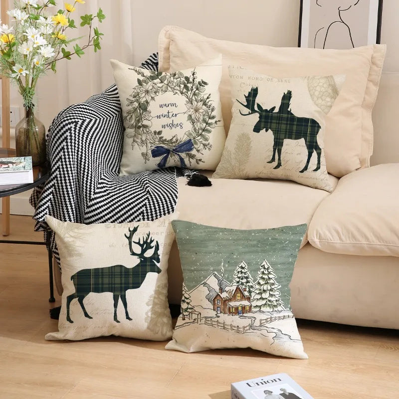 Vintage Christmas Pillow Covers