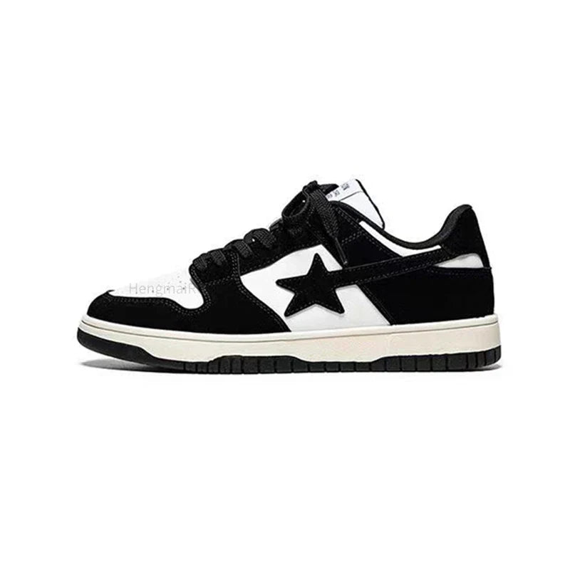 School Retro Multicolor Star Sneakers for Couples