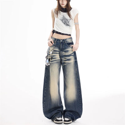 Y2K Folded Baggy Jeans