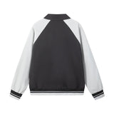 Sports Striped Patchwork Varsity Jacket