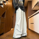 Wide Leg Parachute Cargo Pants