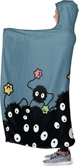 Soot Sprites Hooded Blanket for Adults And Teens