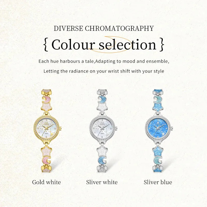 Stainless Steel Bracelet Luxury Quartz Watch