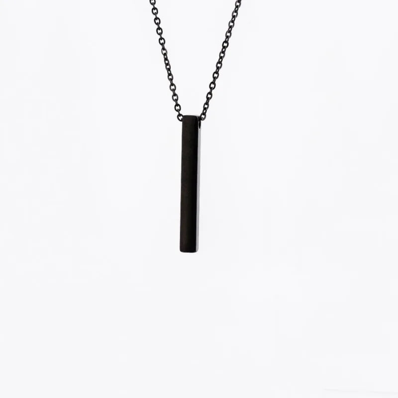 Vertical Rectangular Bar Necklace