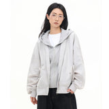 Casual Graphic Oversized Zip-Up Hoodie