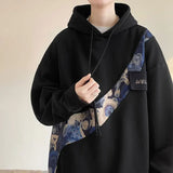 Embroidered Bear Pattern Oversized Hoodie