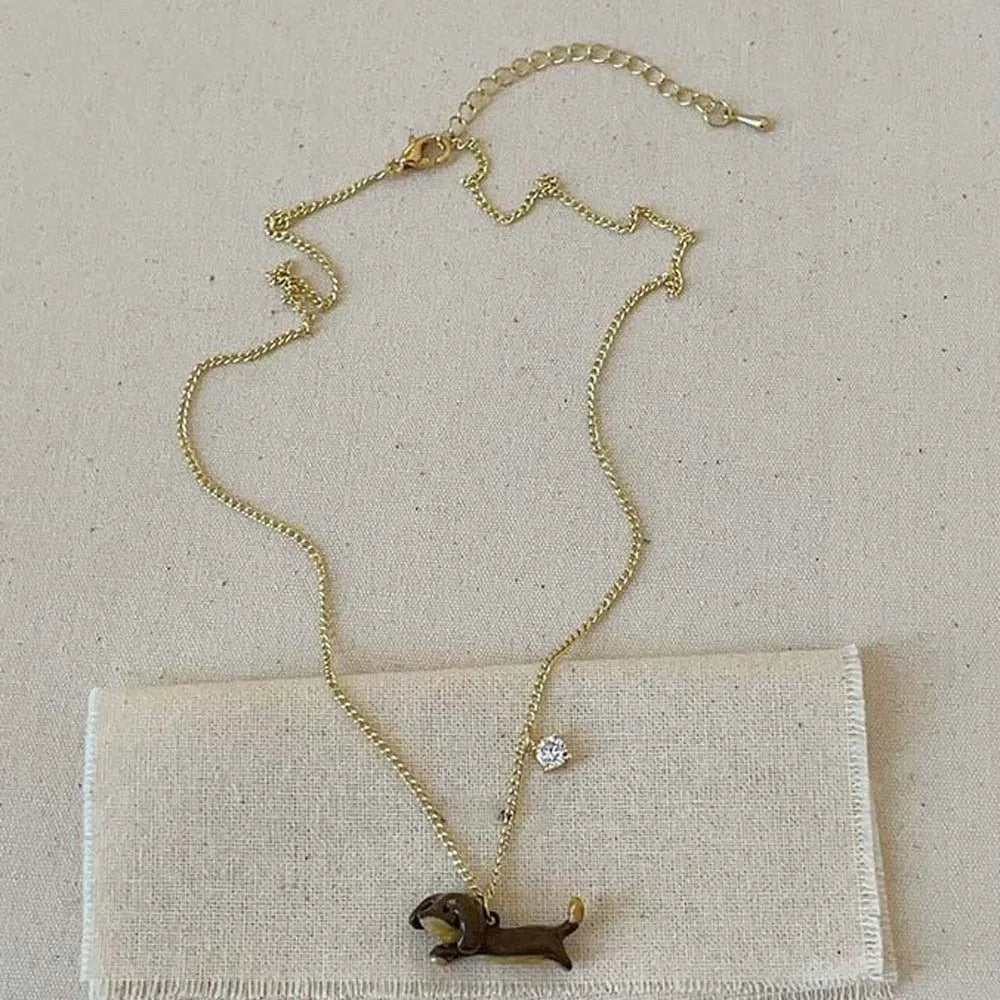 Animal Shaped Cute Dachshund Necklaces