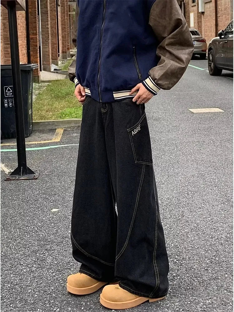 OG Red Plaid Washed Black Jeans