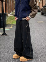 OG Red Plaid Washed Black Jeans