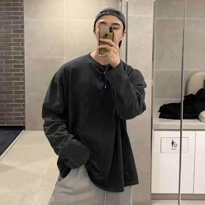 Casual Stylish Korean Solid Color T-Shirt