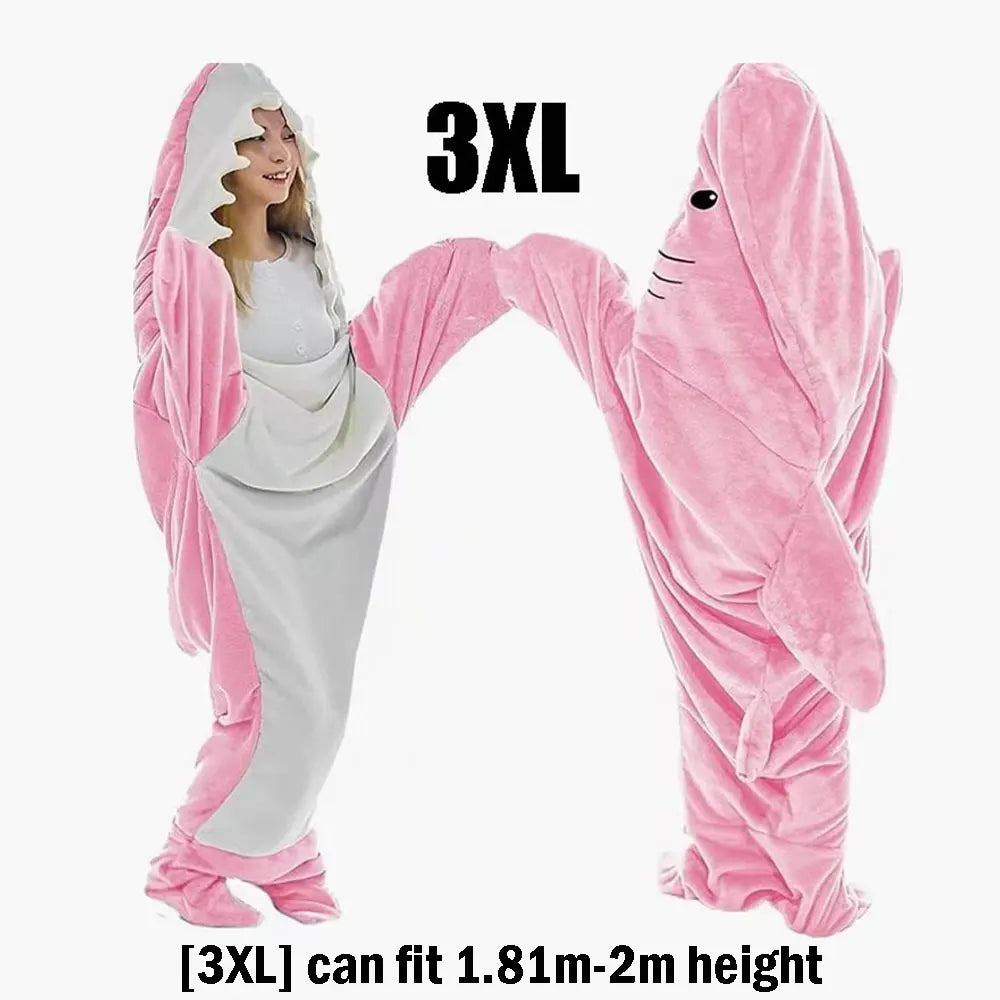 Cartoon Shark Blanket Hoodie
