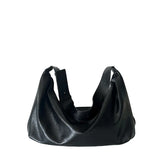 Casual Leather Dumpling Shoulder Bag