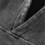 Hip-Hop Evil Eye Black Washed Hoodie