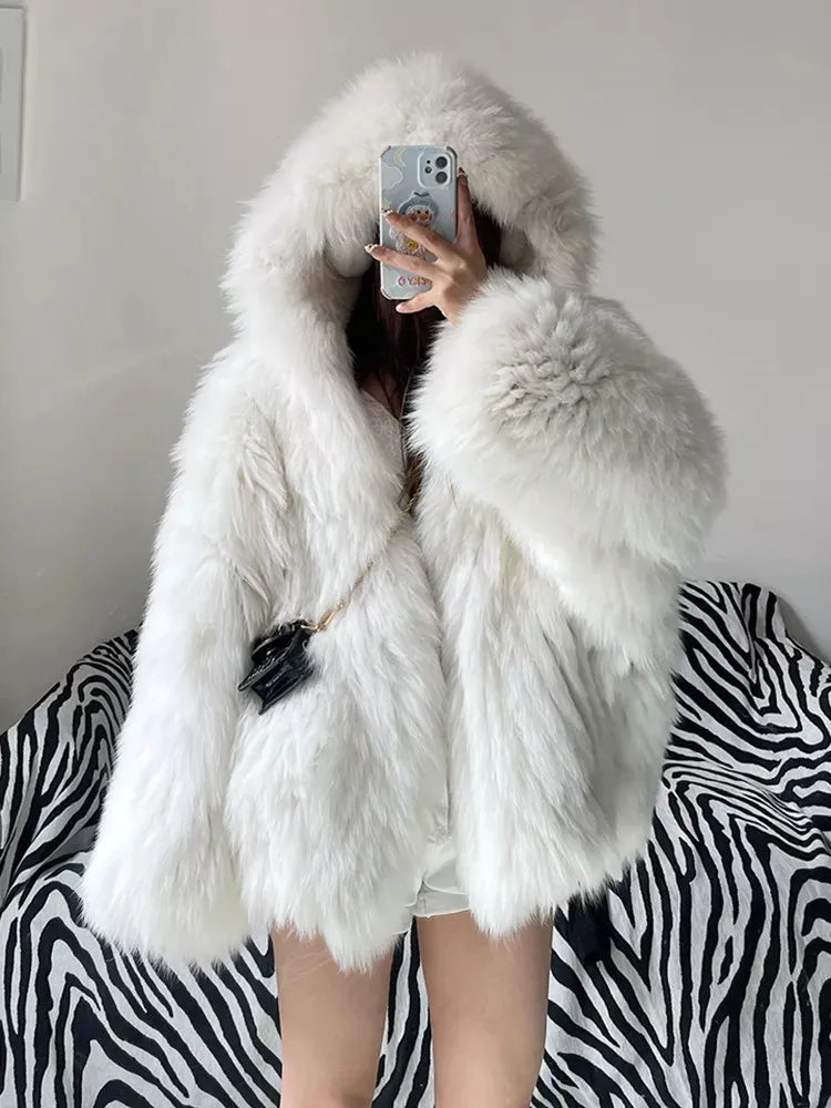Faux Furr Hooded Jacket