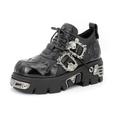 Vintage Dark Punk Lederschuhe