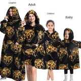 Family Oversize Sherpa Blanket Hoodie