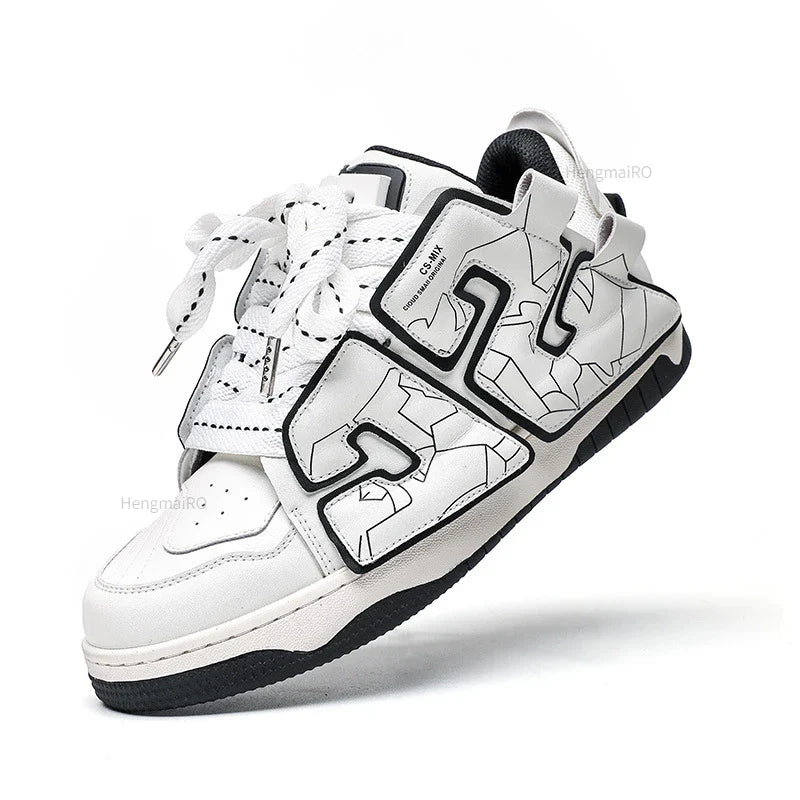Y2K Punk Skater Girl Colorful Sneakers