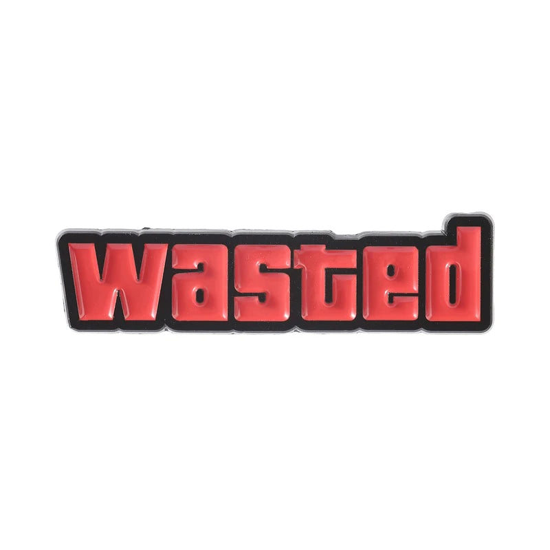 Wasted Enamel Pins