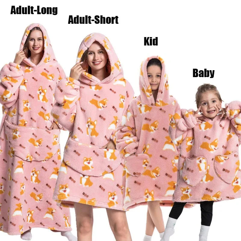 Oversized Blanket Family Matching Hoodie