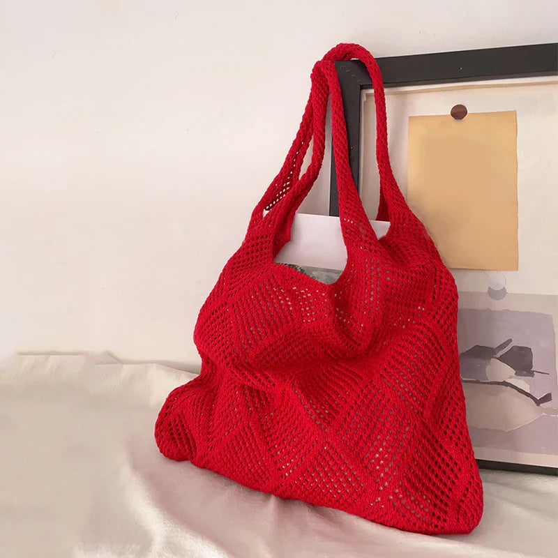 Retro Handgefertigte Häkeltasche für Damen
