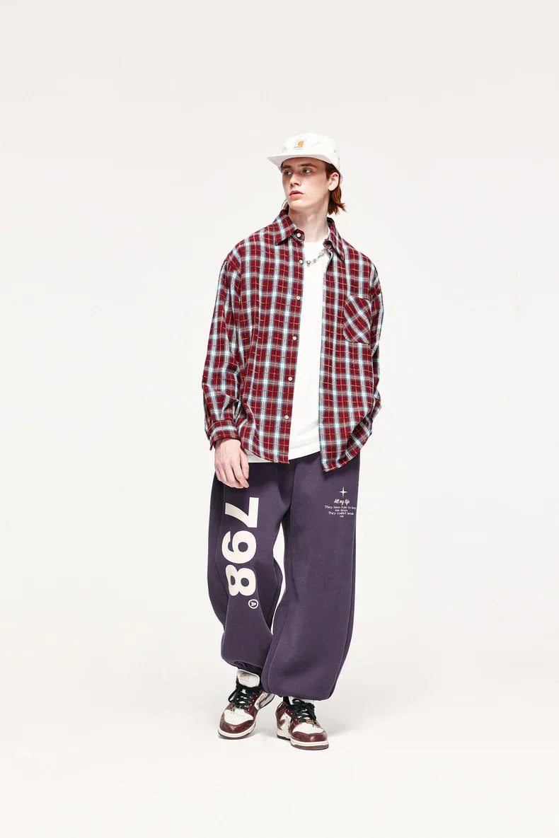 Lazy Boy Korean Style Wide Leg Pants