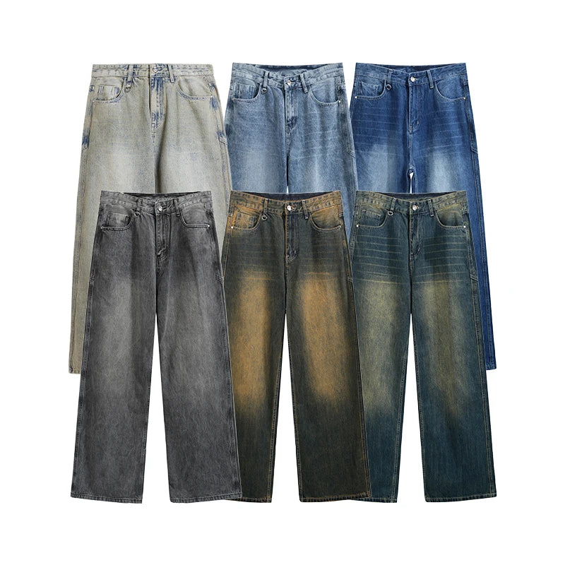 Cowboy Washed Faded Stretchable Jeans