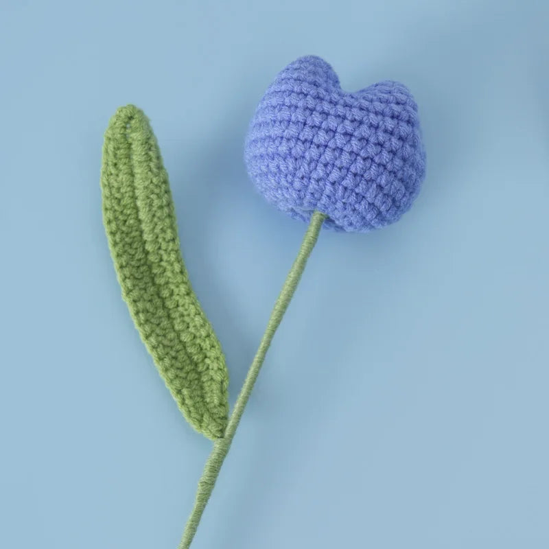 Vintage Tulips Crochet Flowers Handmade