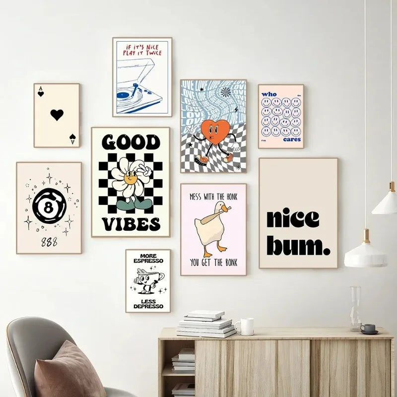 Vintage Pink Canvas Poster