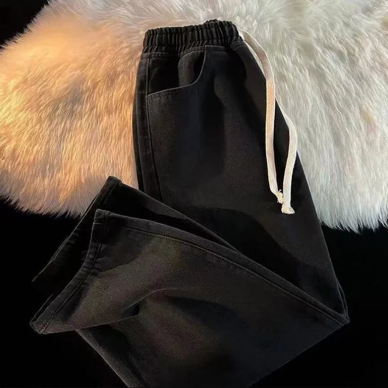 Gerade geschnittene Washed-Hose