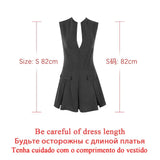Gray dress with measurements on a white background