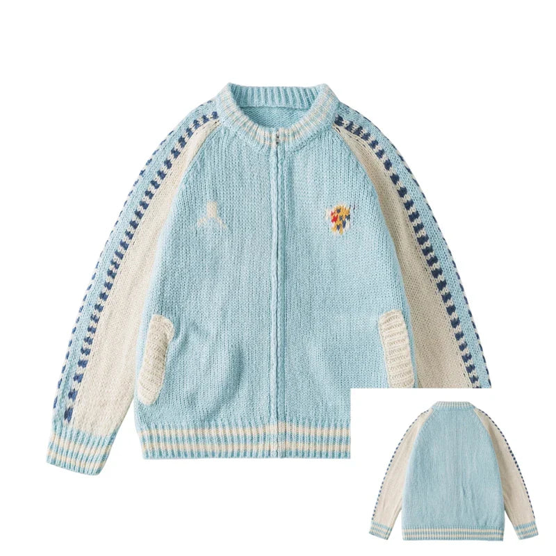 Gemütlicher Strickpullover mit Reißverschluss