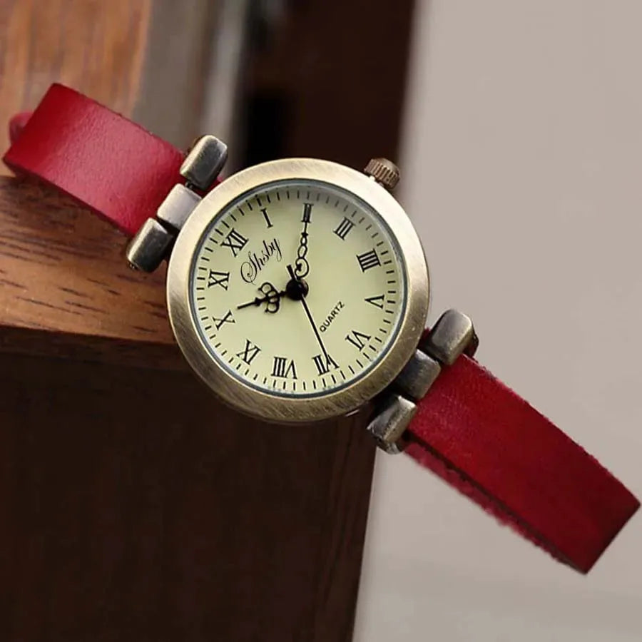 Vintage Bronze Leather Watch