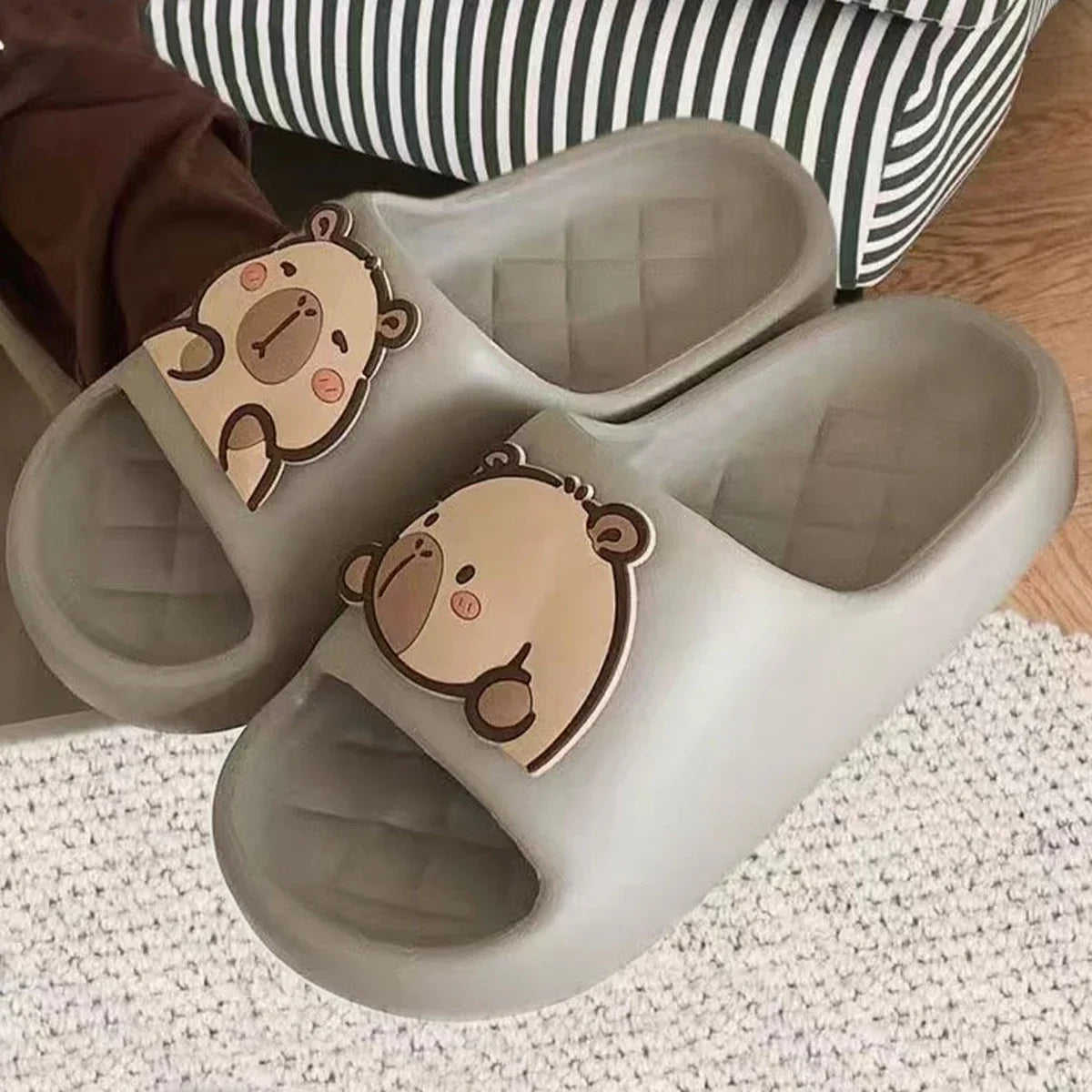 Capybara Thick Sole Slippers