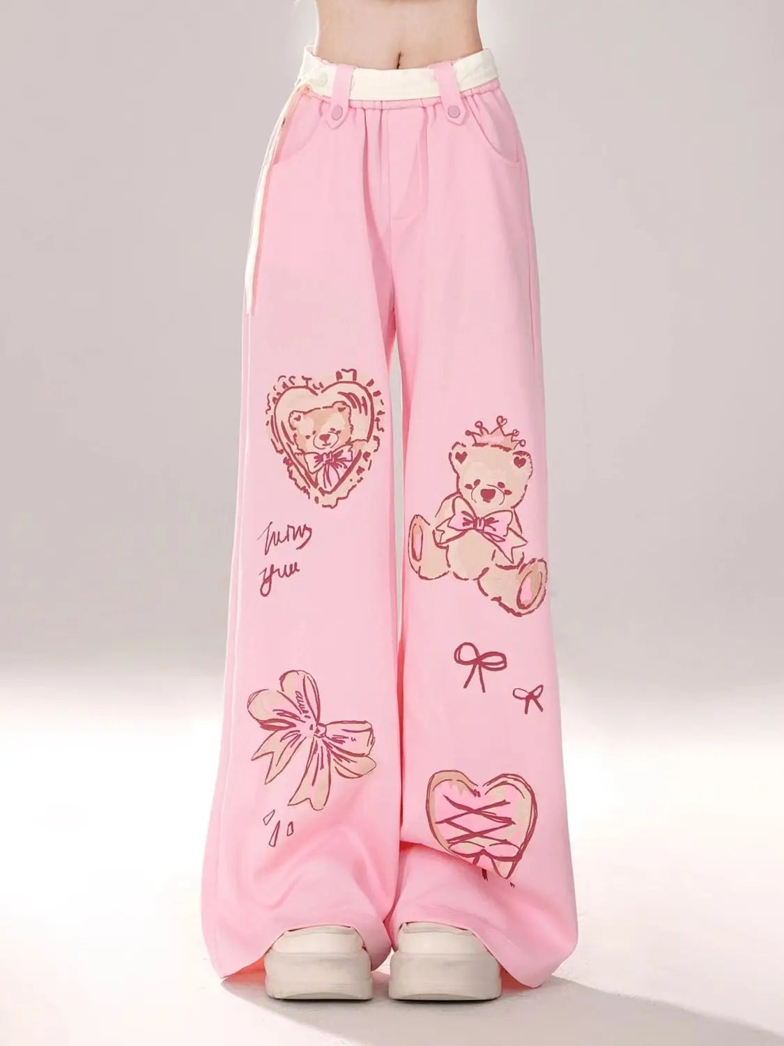 Barbie Core Wide Leg Pants