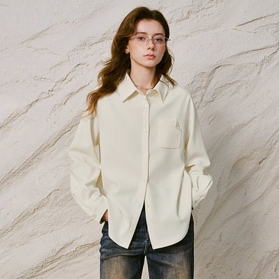 Plaid Sleeves Corporate Girl Shirt
