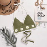 Beach Wear Top Handmade Knitted Crochet