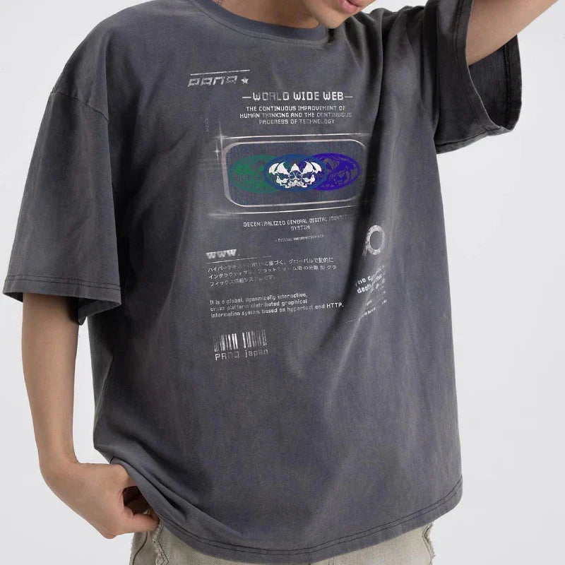 Patchwork Washed T-shirts