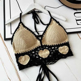 Beach Wear Top Handmade Knitted Crochet