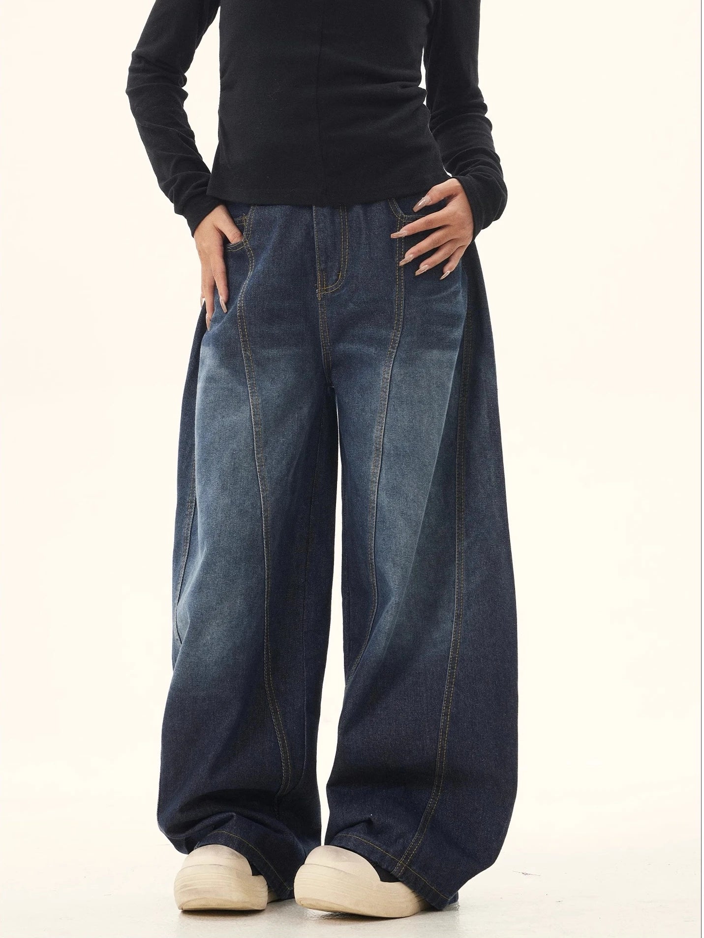 Y2K Loose Baggy High Waisted Jeans