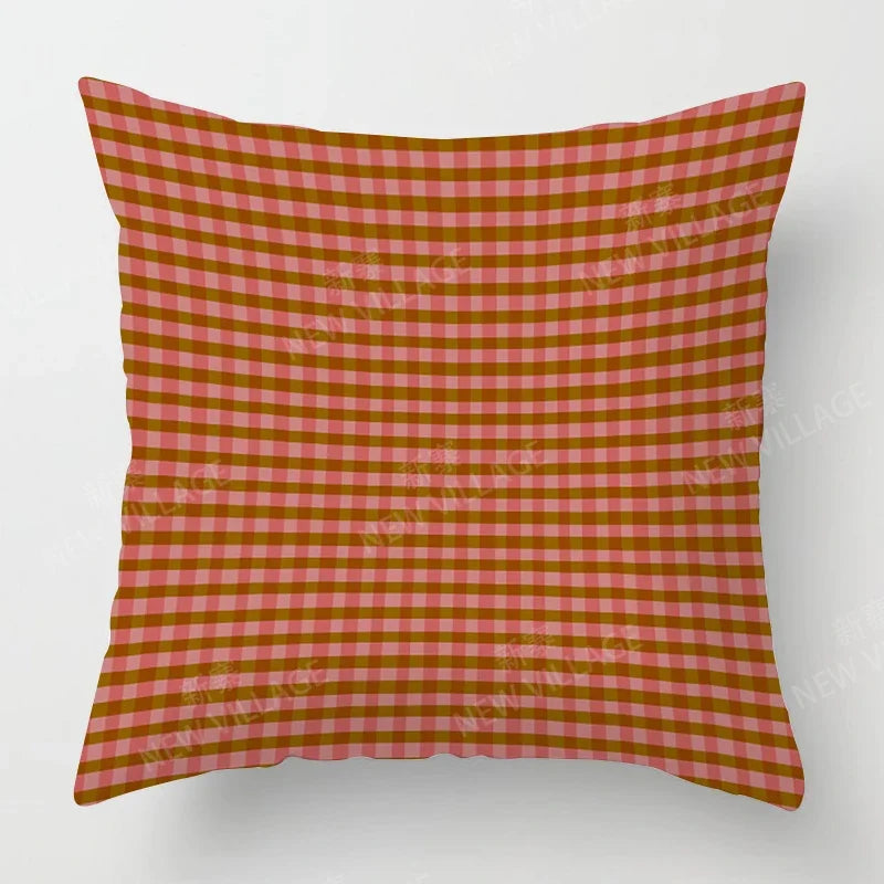 Simple Checkered Pillowcase