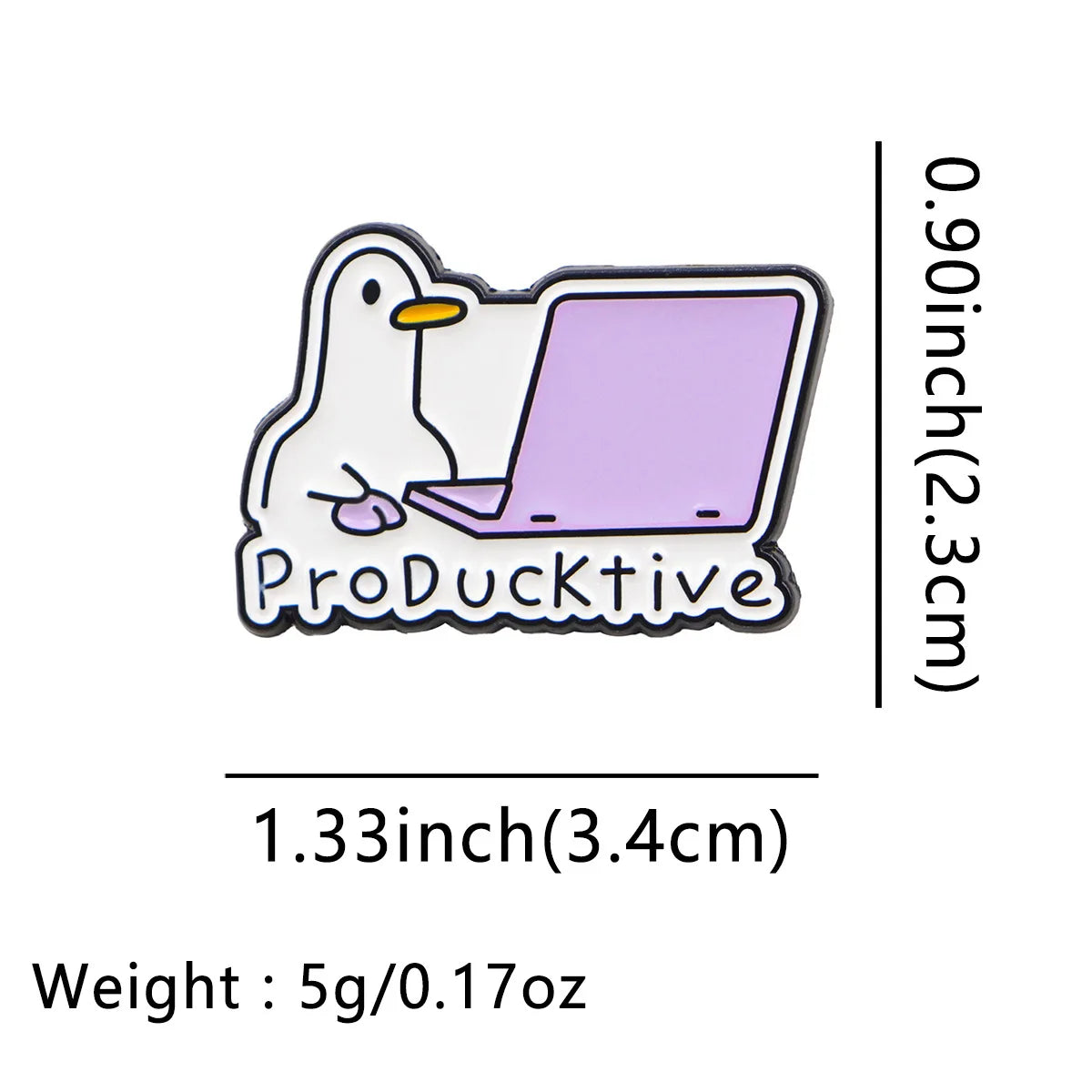 Funny Duck Enamel Pin
