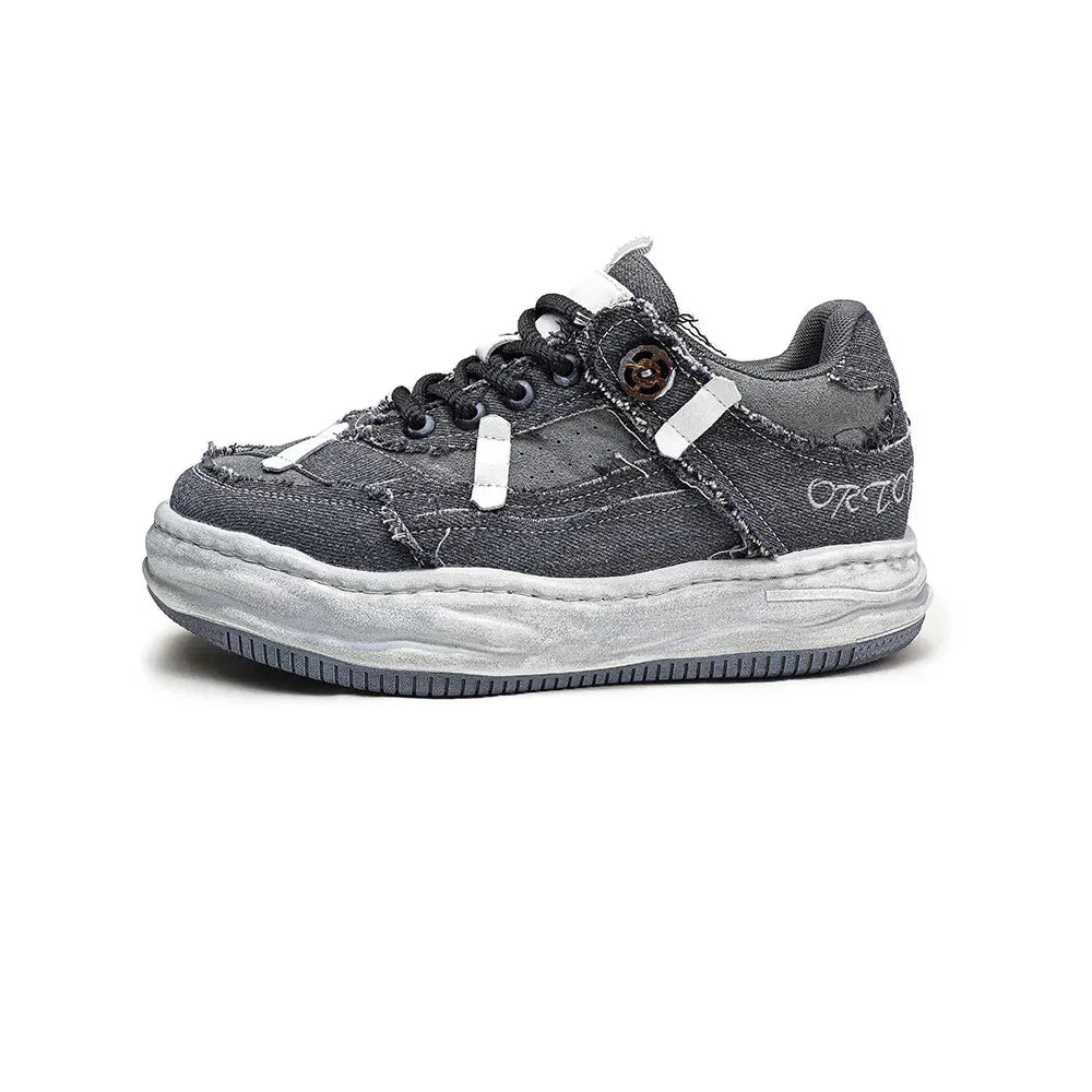 Retro Gray Street Sneakers