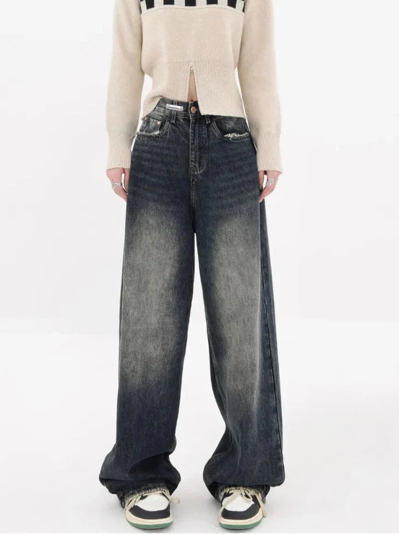 Acubi High Waisted Wide Leg Women's Jeans